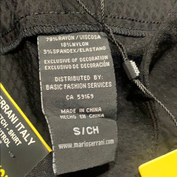 New! Mario Serrani Black Business Skirt Sz. Small - Picture 7 of 8